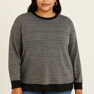 Goodfellow & Co Gray and Black Crewneck Sweater